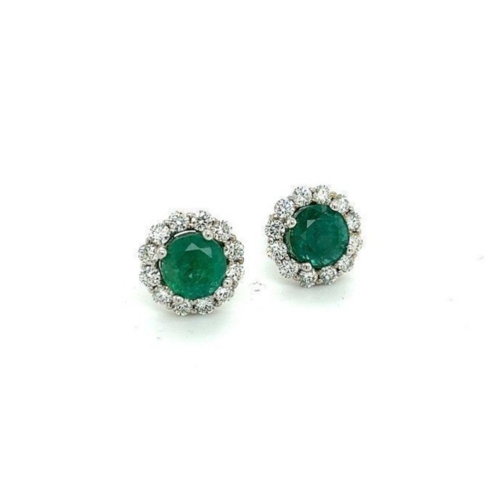 Emerald Genevieve earrings